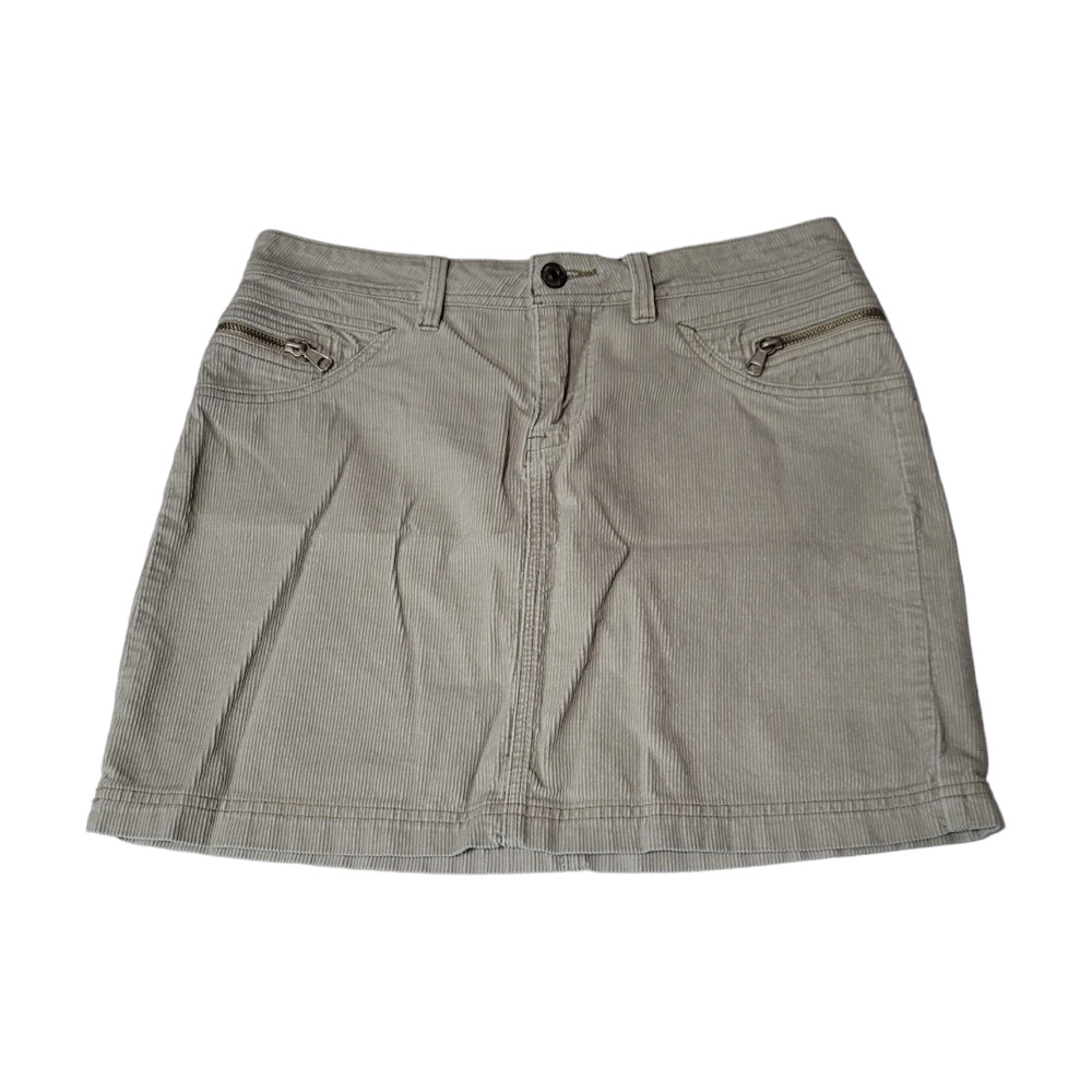 Union Bay Y2K Corduroy Beige Cotton Mini Skirt Size 7